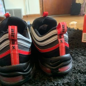 Nike Shoes | Nike Air Max 97S Mens Size 10 12. Black and University RED. Excellent Cond | Color: Black/Red | Size: 10.5 | Heatherdarrhale's Closet
